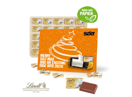 Product image Tisch-Adventskalender Lindt "Select Edition", Inlay aus Papier Werbeartikel