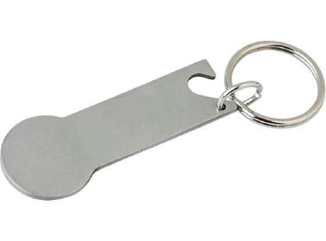 Multifunktionaler Schlüsselanhänger aus Edelstahl Gavin bedrucken