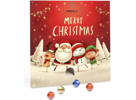 Lindt Lindor Adventsspender "Quadrat" Werbeartikel