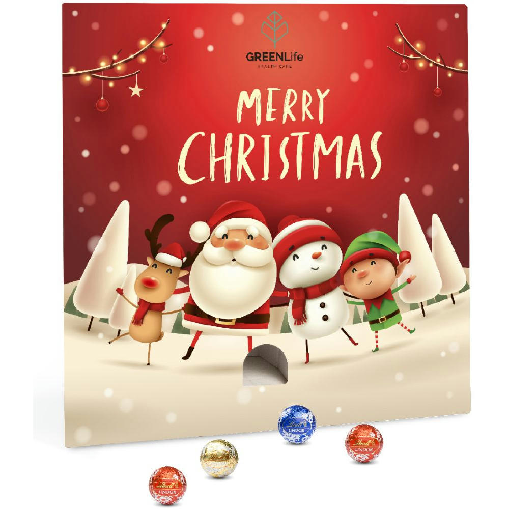 Product image Lindt Lindor Adventsspender "Quadrat" Werbeartikel