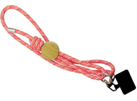 Product image Smartphone-Lanyard 'Madrid', rot RPET Werbeartikel