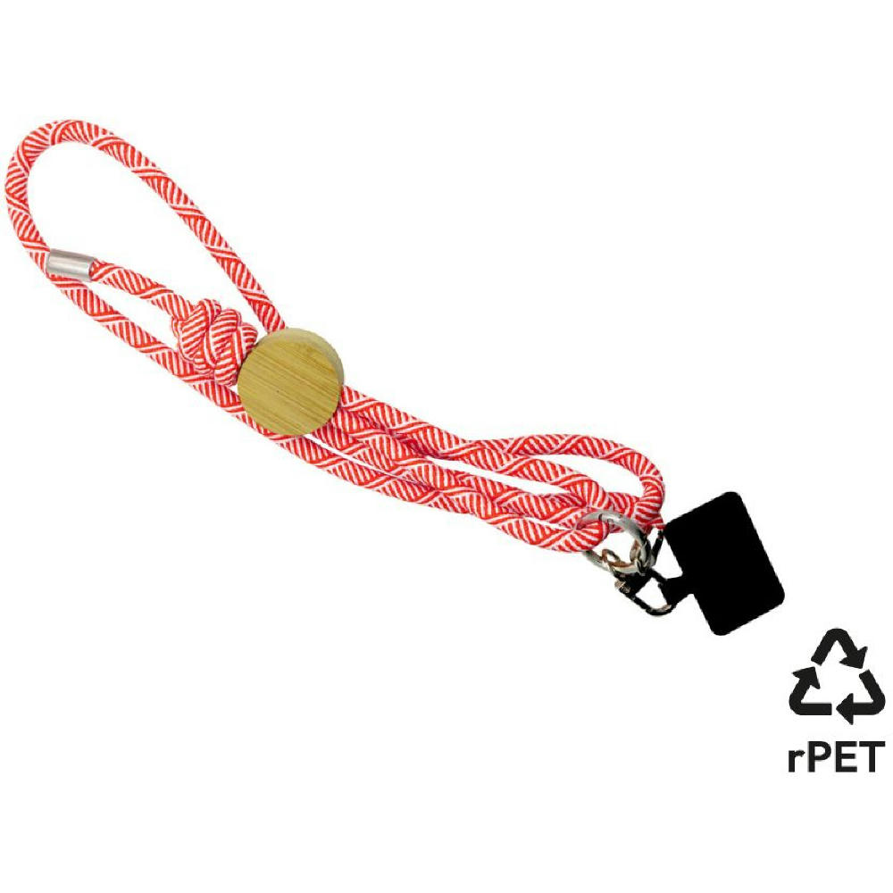Product image Smartphone-Lanyard 'Madrid', rot RPET Werbeartikel
