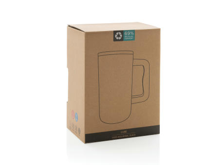 Cube Becher aus RCS recyceltem Stahl 800ml bedrucken