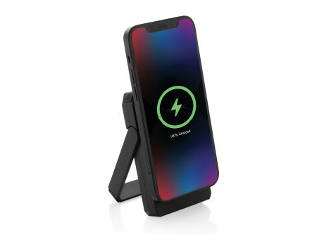 Skywave 5000mah Solar Powerbank, 10W Wireless aus rPlastik bedrucken