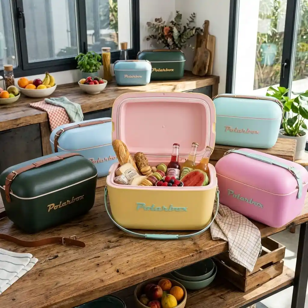 Polarbox Original 20L Vintage Kühlbox in verschiedenen Farben – stylischer Werbeartikel für Sommer, Events und Outdoor-Aktivitäten