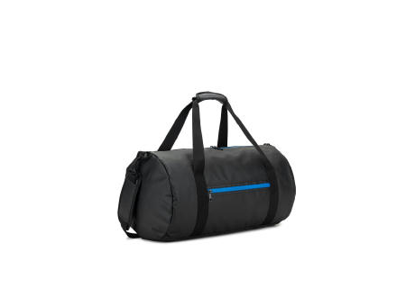 Product image OSASCO SPORT. Sporttasche im Zylinder-Format aus hochdichtem, recyceltem 600D-Polyester mit Seitenfach für Schuhe Werbeartikel