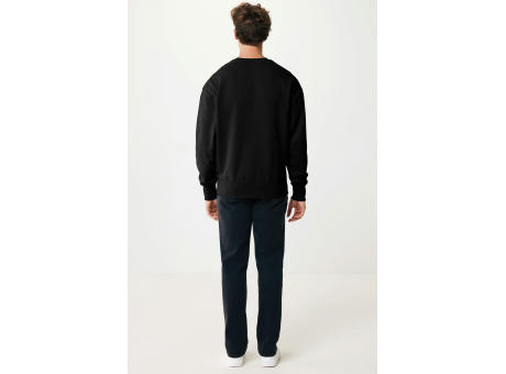 IQONIQ Kruger Relax-Rundhals-Sweater aus recycelt. Baumwolle bedrucken