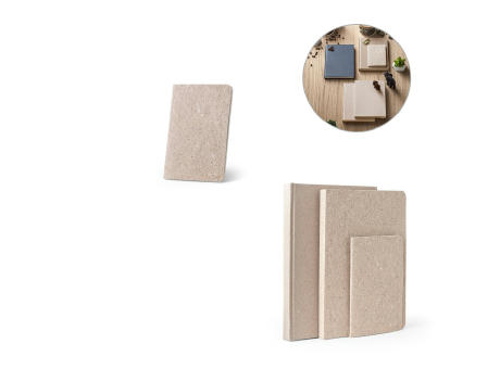 TEAPAD SOFT. Notizbuch A6 mit flexiblem Cover aus Teeblattverwertung (65%) bedrucken