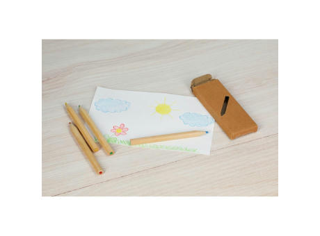 Malstifte-Set "Nature 4" kurz Werbeartikel