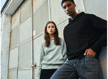 IQONIQ Yoho Relax-Hoodie aus recycelter Baumwolle Werbeartikel