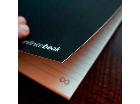 INFINITEBOOK LINED A5. "Infinitebook" mit flexiblem Einband und 15 linierten Whiteboard-Seiten Werbeartikel