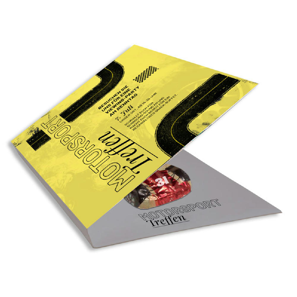 Product image Umschlag A7 für Schokofigur Werbeartikel