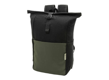 Rucksack aus recyceltem Canvas Blakkan Back bedrucken