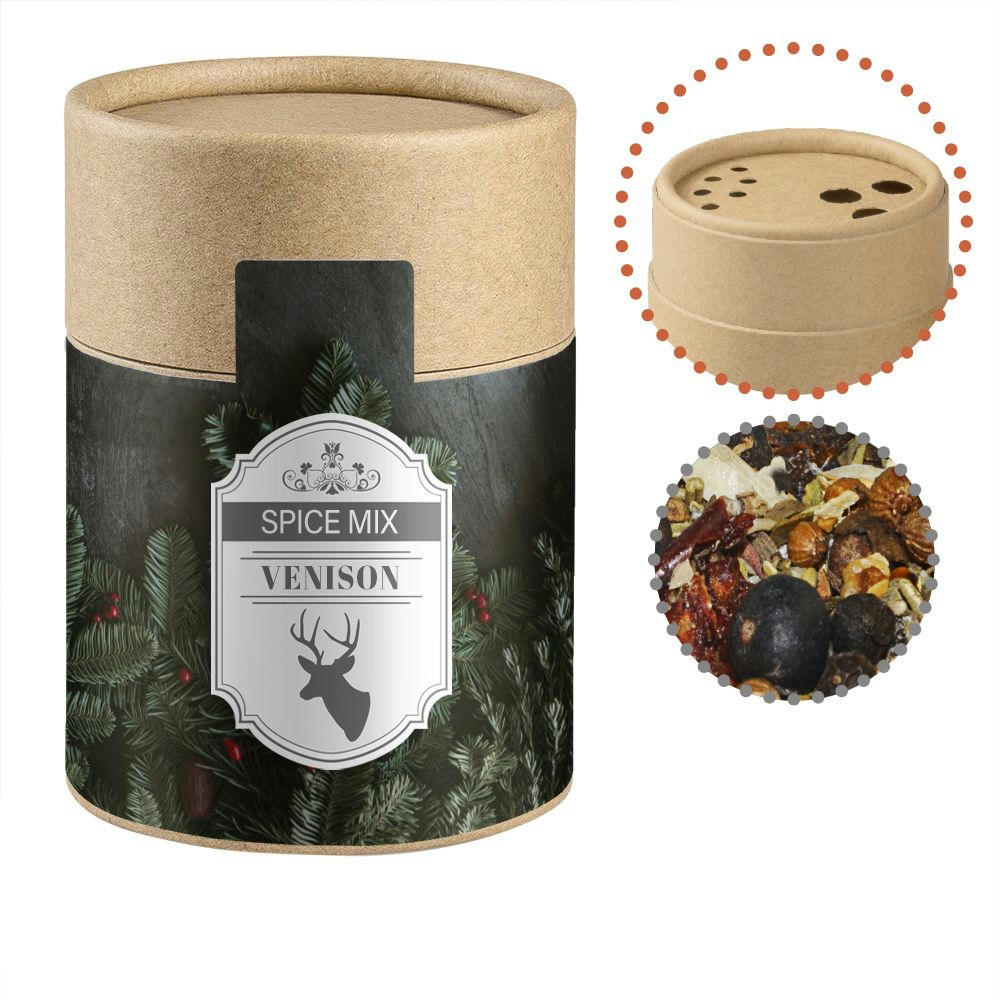 Product image Weihnachts Gewürzmischung Wild, ca. 60g, Kraftpapierstreuer Midi Werbeartikel