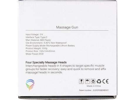 ABS-Massagepistole Axel bedrucken