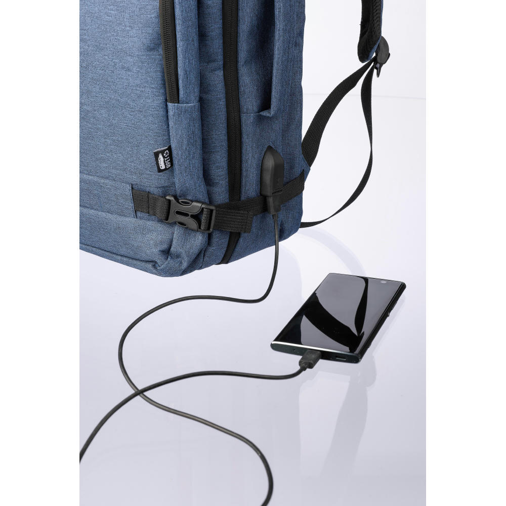 rPET-Polyester (300D) Rucksack Malcolm Werbeartikel