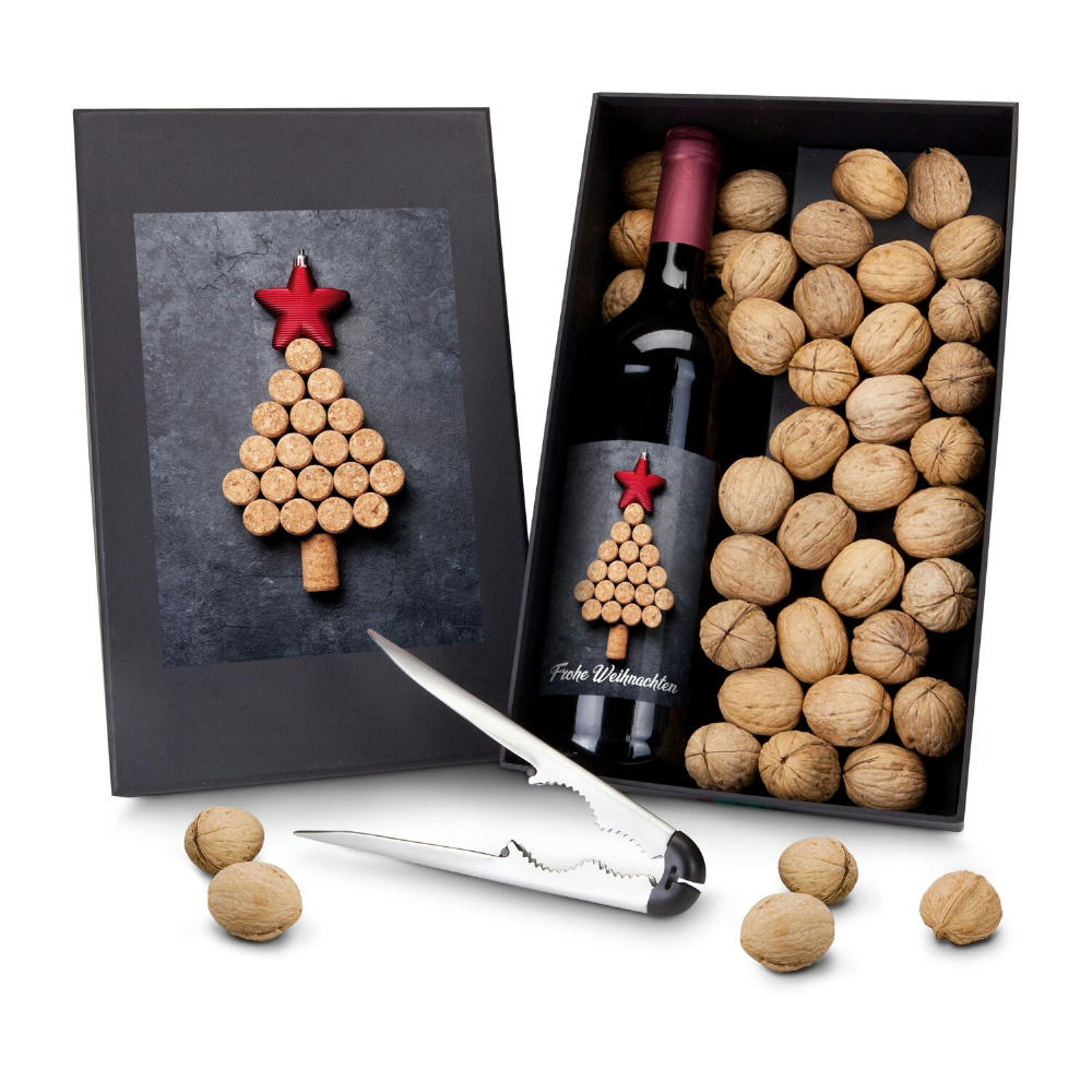 Product image Geschenkset / Präsenteset: Wein-Ge-Nüsse Werbeartikel