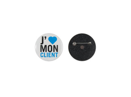 Product image Metallbutton 50mm mit doppelt gesicherter Nadel Werbeartikel