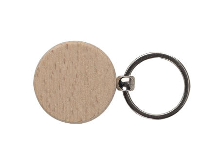 Schlüsselring Holz rund Ø40mm bedrucken