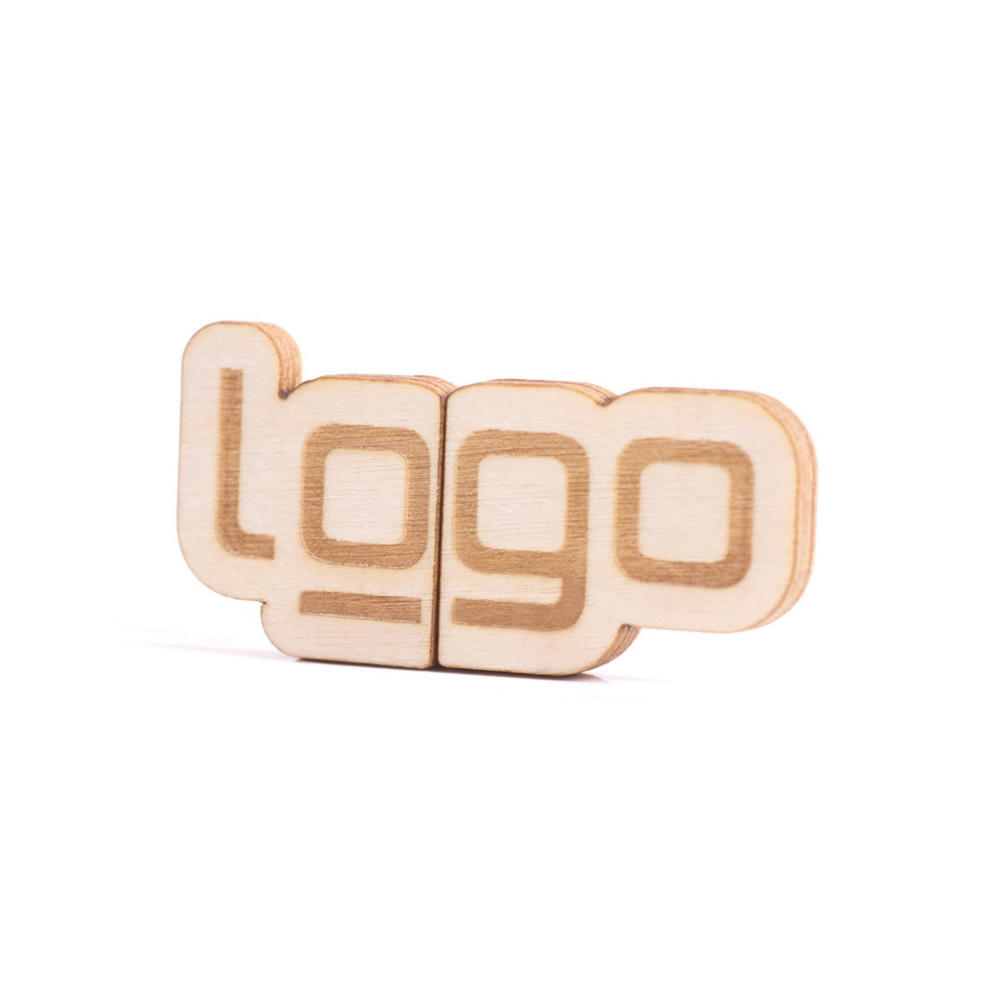 USB Stick Eigendesign 2D mit Kappe (FSC® zertifiziert) (Holz) Werbeartikel