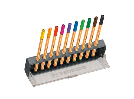 STABILO point 88 Click Set für 10 Fineliner Werbeartikel