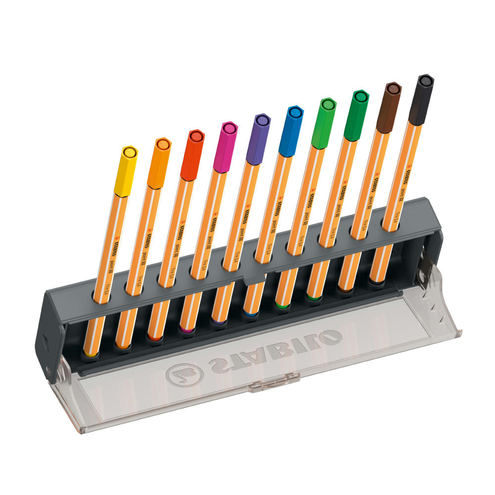 Product image STABILO point 88 Click Set für 10 Fineliner Werbeartikel