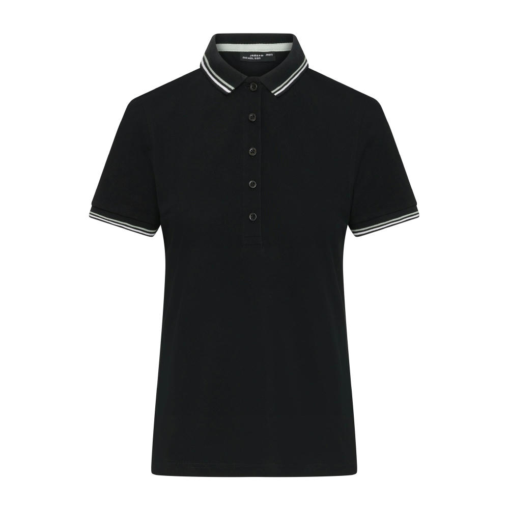 Product image Ladies' Polo - Klassisches Polo mit Kontraststreifen an Kragen und Armbündchen in Piqué-Qualität Werbeartikel