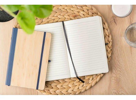 Notizbuch Dorita aus PU und Bambus Werbeartikel