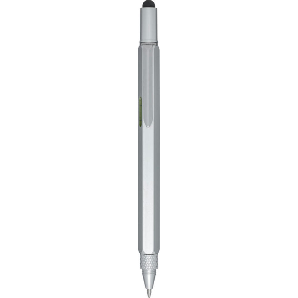 Product image Dora Multifunktionsstift aus recyceltem Aluminium (schwarze Mine) Werbeartikel