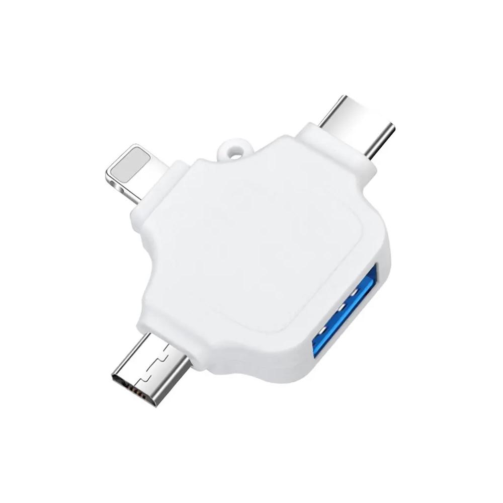 Product image 3in1 OTG Adapter USB 3.0 Weiß Werbeartikel