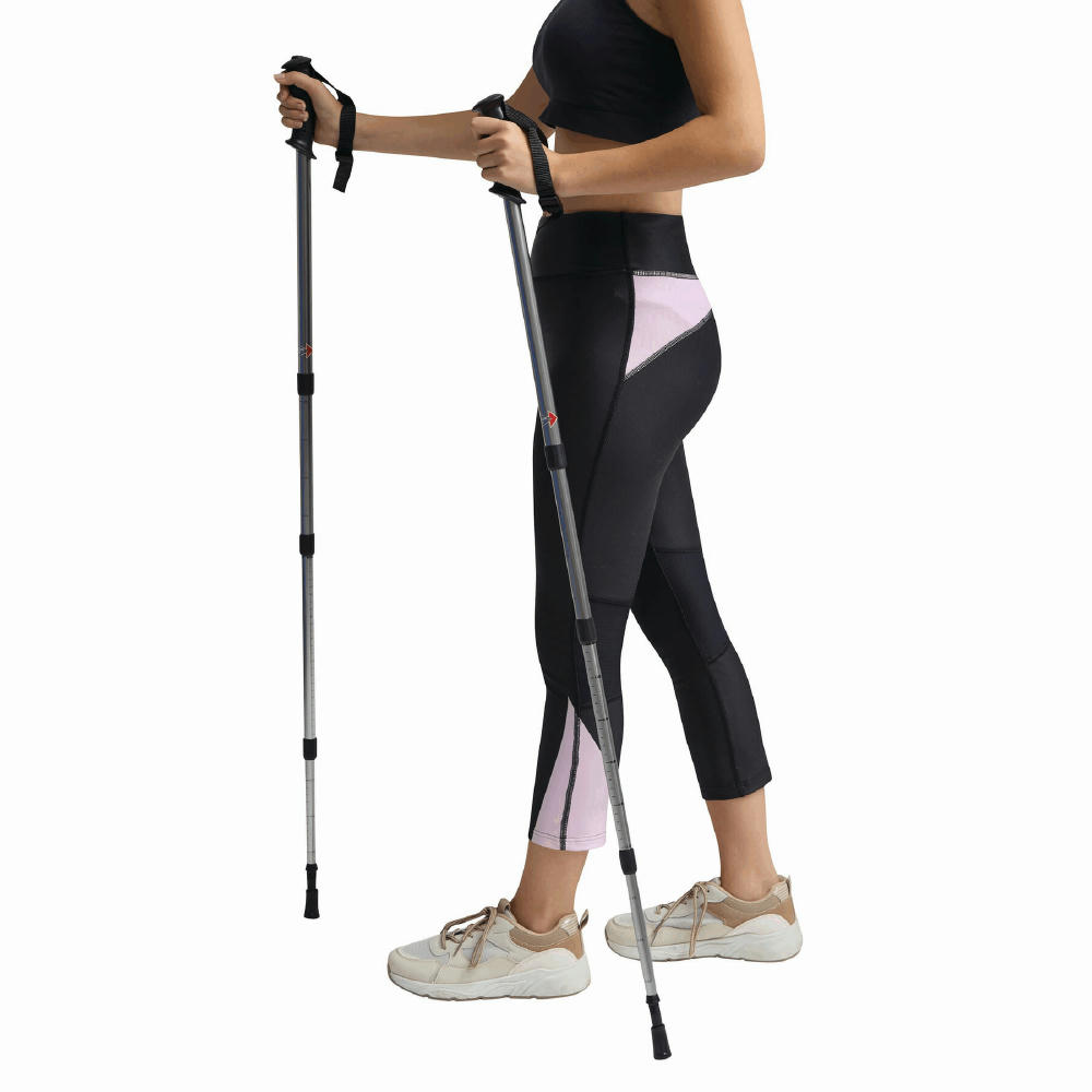FIT AND FUN - Ausziehbare Trekking-Stöcke Werbeartikel