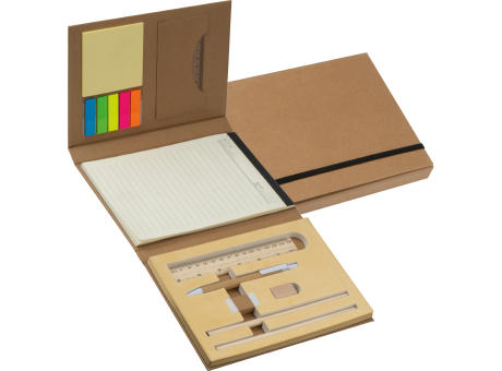 Product image Schreibmappe mit Lineal, Schreibblock und Haftmarkern Werbeartikel