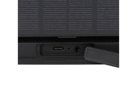 Skywave 12W Solar-Lautsprecher aus RCS recyceltem Kunststoff Werbeartikel