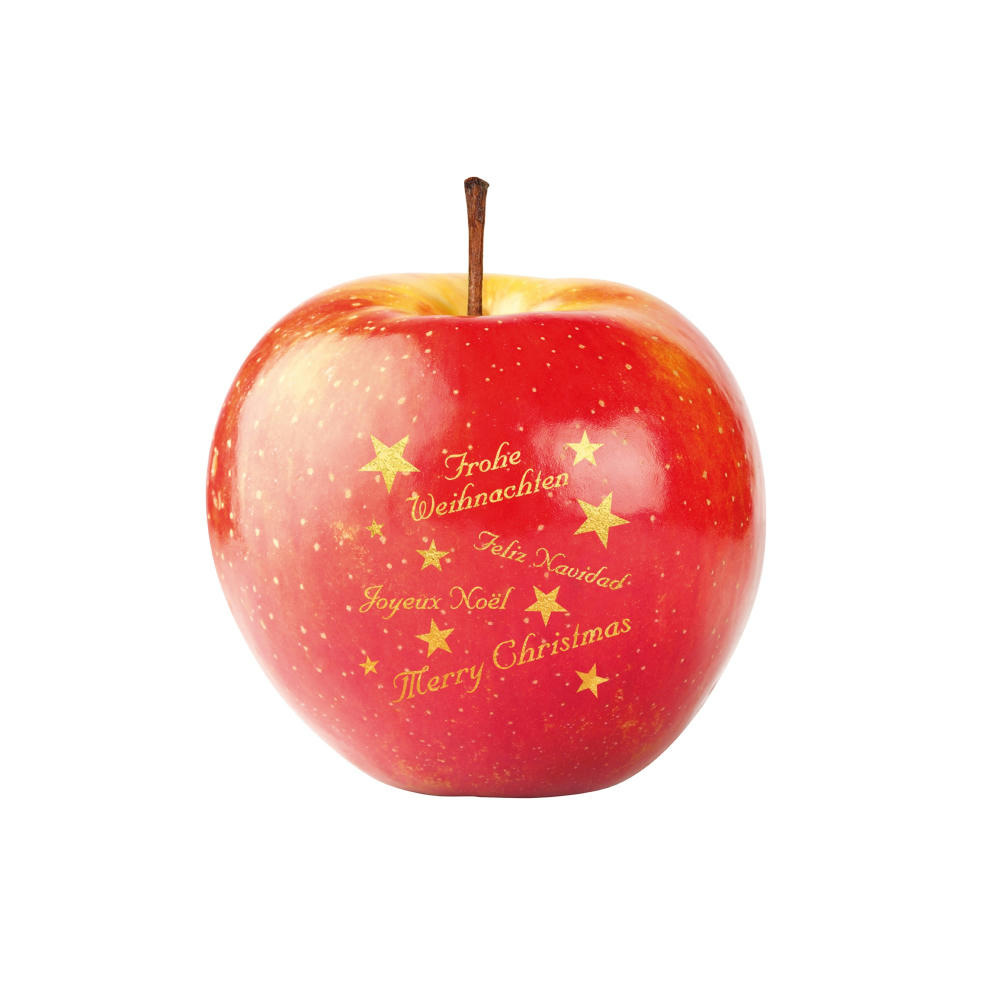 Product image LogoFrucht Apfel Happy Christmas Werbeartikel