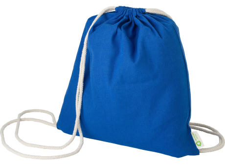 Kordelzugtasche aus recycelter Baumwolle Joy Werbeartikel