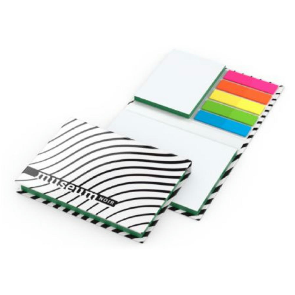 Product image Haftnotiz-Set Budapest Bookcover White Bestseller, 50/50 Blatt, Farbschnitt Werbeartikel