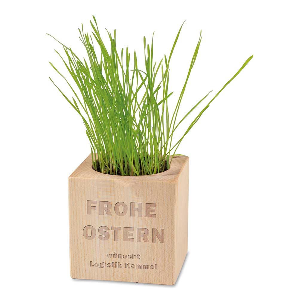 Product image Pflanz-Holz - Standardmotiv - Ostern - ohne Lasergravur Werbeartikel