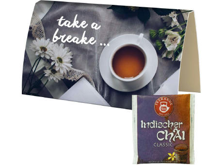 Beuteltee Indischer Chai - Classic, ca. 2g, Werbekarte A6 gefaltet Werbeartikel