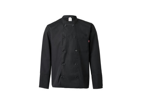 VL KALI. Langärmelige Kochjacke (175 g/m²), aus Baumwolle (35 %) und Polyester (65 %) Werbeartikel