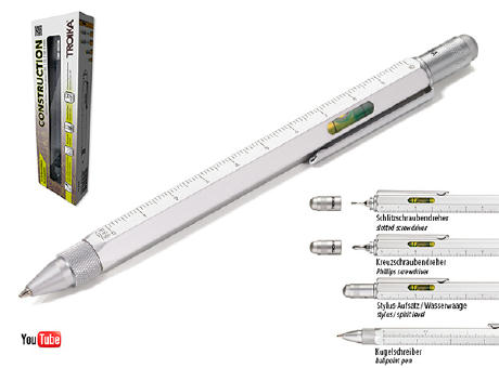 TROIKA Multitasking-Kugelschreiber CONSTRUCTION bedrucken