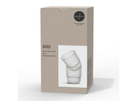 Billi Wasserglas 2er Set Werbeartikel