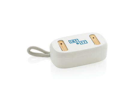 TWS-Ohrhörer aus recyceltem RCS-Kunststoff und Bambus Werbeartikel