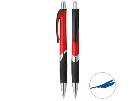 Grundfarbe rot, Zusatzfarbe schwarz