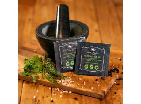 Portionsbeutel Gewürzmischung Montreal BBQ Rub Werbeartikel