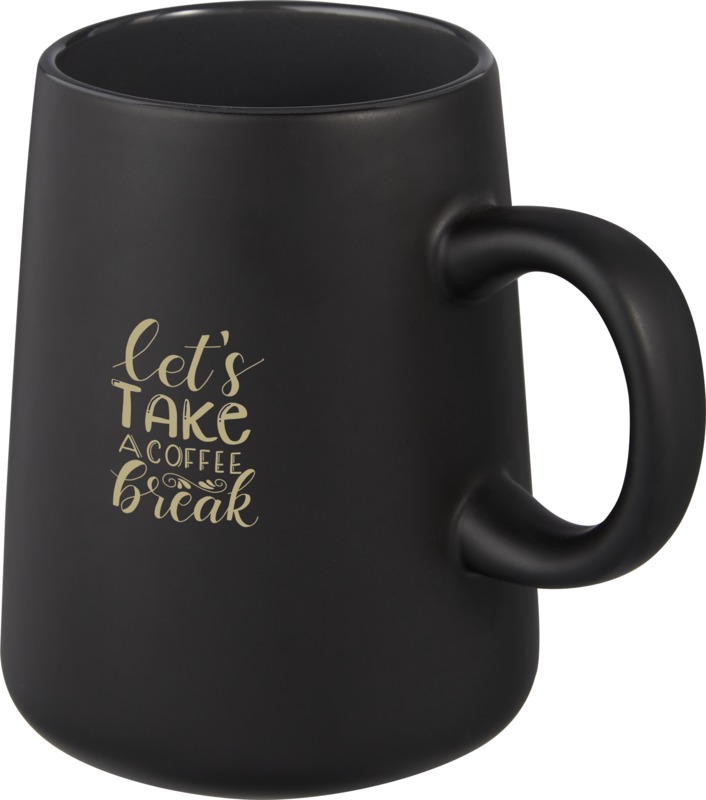 Joe 450 ml Keramiktasse als Werbeartikel mit Logo Druck – moderne große Kaffeetasse für Unternehmen