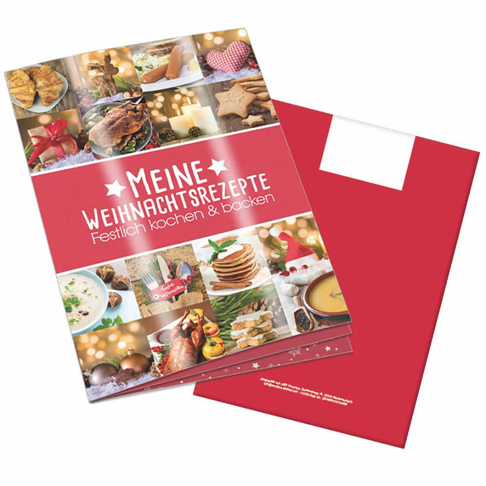 Rezeptbuch-Set "Weihnachten" - Set neutral Werbeartikel