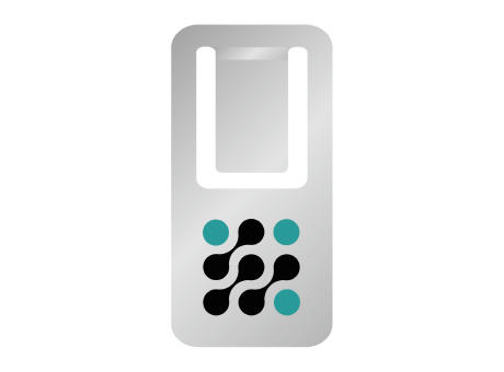 ROMINOX® Mehrweg-Büroklammer Easy Clip, idealer Mailingartikel für Dokumente, bis zu 4 Seiten Klemmkraft Werbeartikel