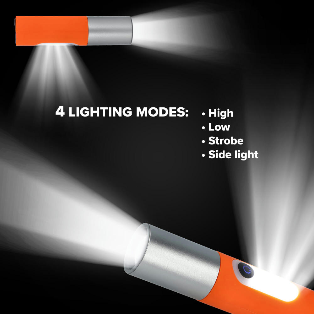 Wiederaufladbare 10-W-LED-Taschenlampe mit Zoomfunktion, 300 lm Werbeartikel