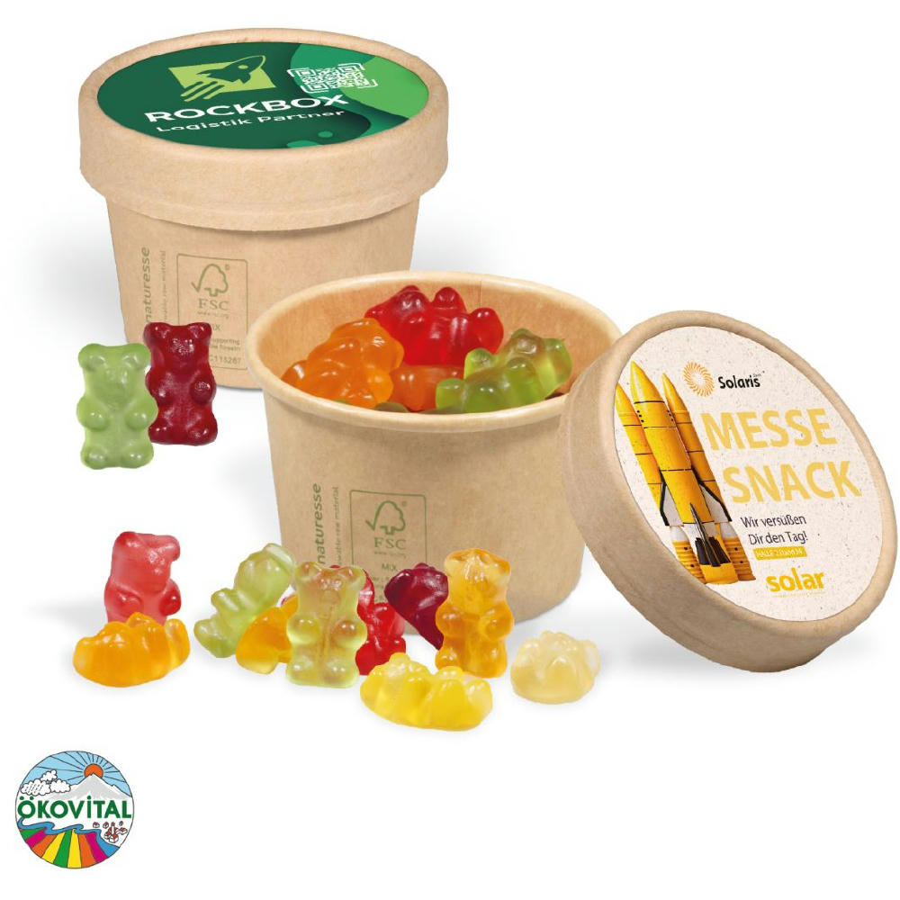 WERBE FRUCHTGUMMI PAPERBOX MIT EINLEGER Werbeartikel