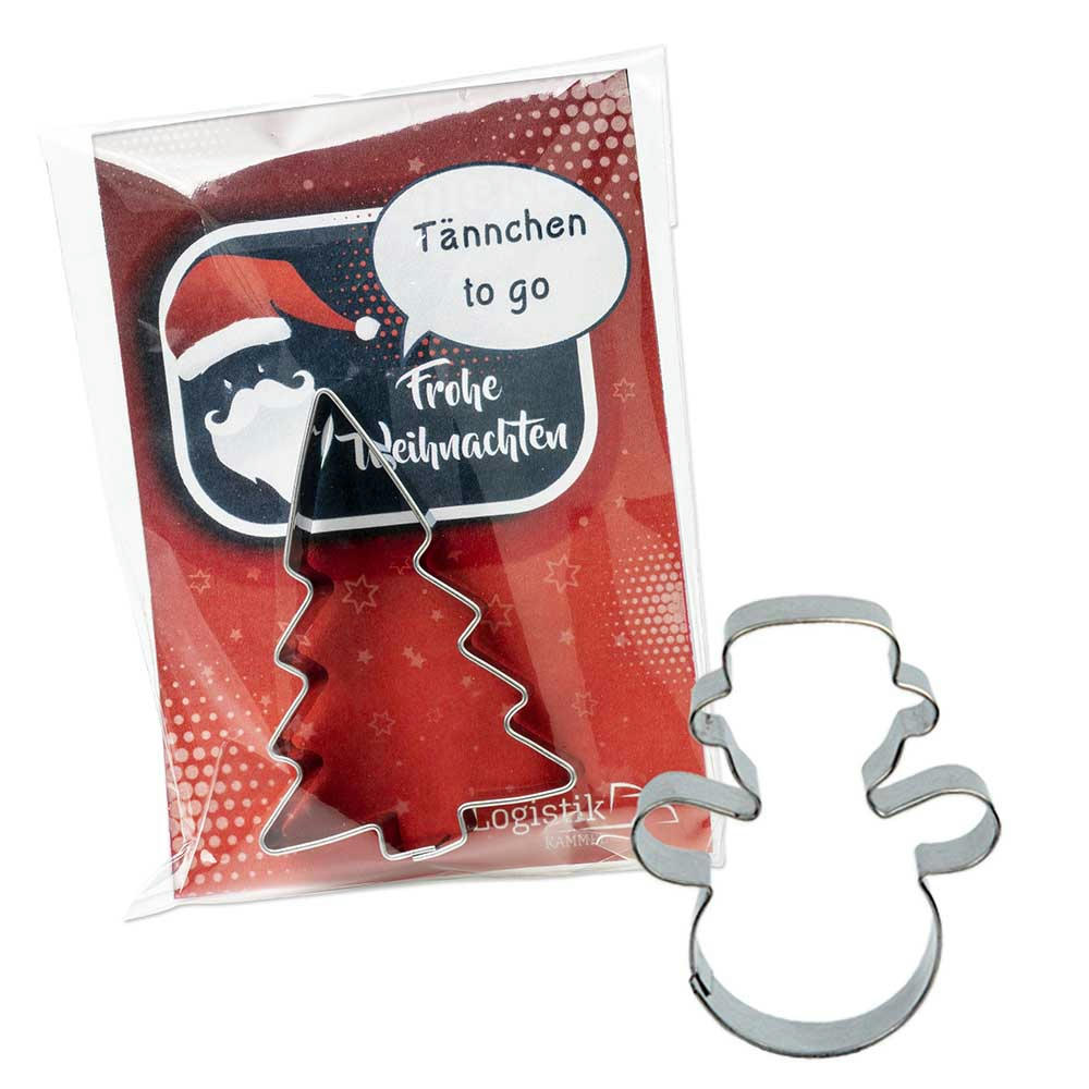 Product image Backförmchen in der Werbetüte - Winter - Schneemann Werbeartikel